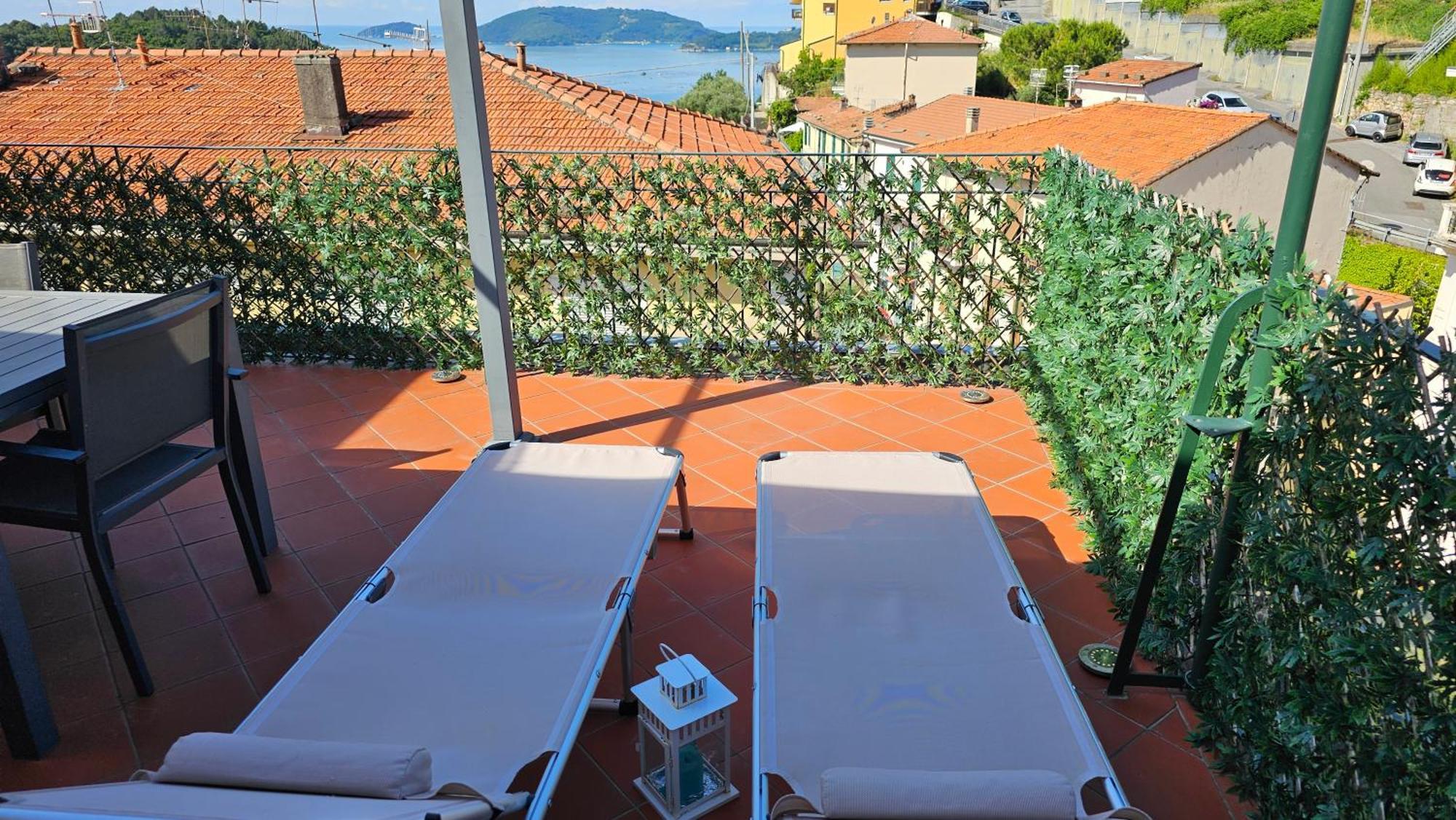 Apartamento La Terrazza Sul Golfo Dei Poeti Con Vista Mare Pitelli Exterior foto
